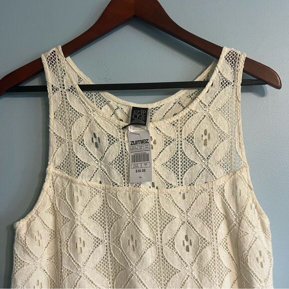 Summer Dress EMPYRE SHARA CROCHET Back DETAIL CREAM — NWT 🏷️ Sz Medium - Picture 10 of 13